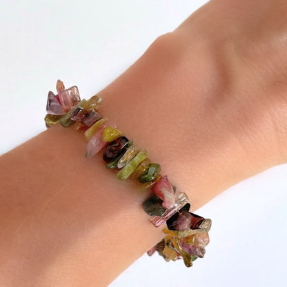 Tourmaline Chip Textured Bracelet - T. Randall Jewelry