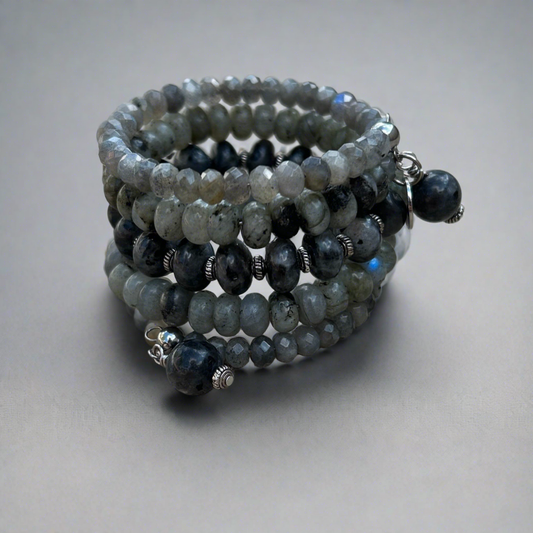 Labradorite Boho Wrap Bracelet - T. Randall Jewelry