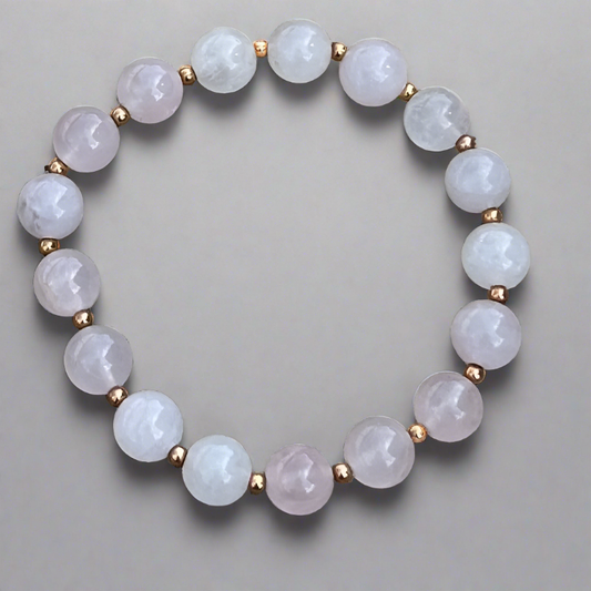 Rose Quartz Beaded Stretch Bracelet - T. Randall Jewelry