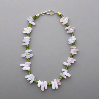 Pink Petals Garland Collar Necklace - T. Randall Jewelry