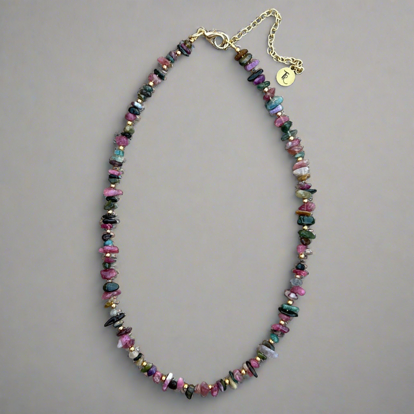 Small Tourmaline Chip Necklace - T. Randall Jewelry