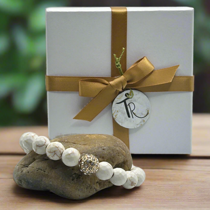 Creamy Howlite Stretch Bracelet - T. Randall Jewelry