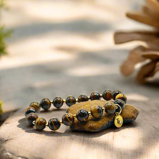 Tiger's Eye Beaded Stretch Bracelet - T. Randall Jewelry