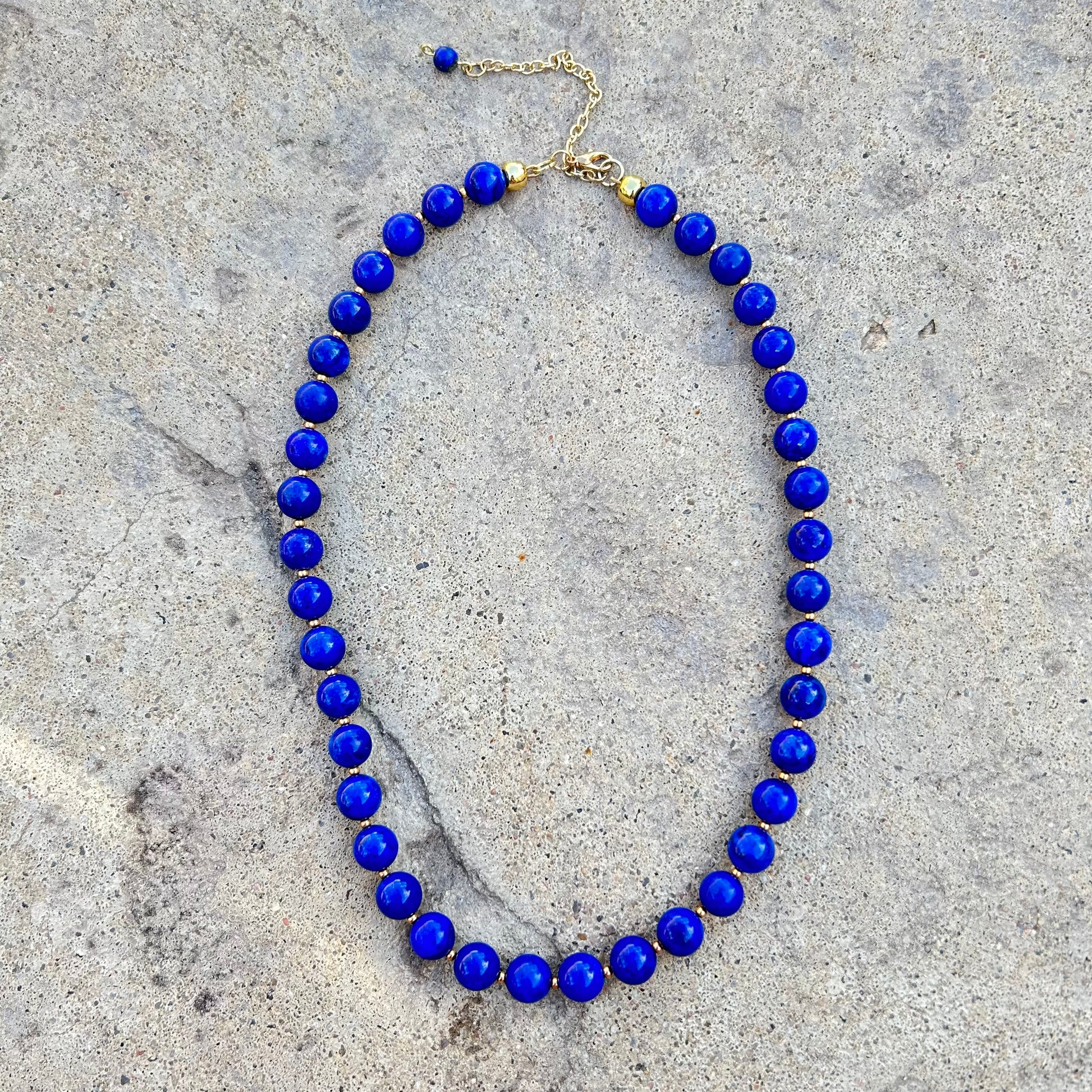 Lapis Beaded Collar Necklace - T. Randall Jewelry