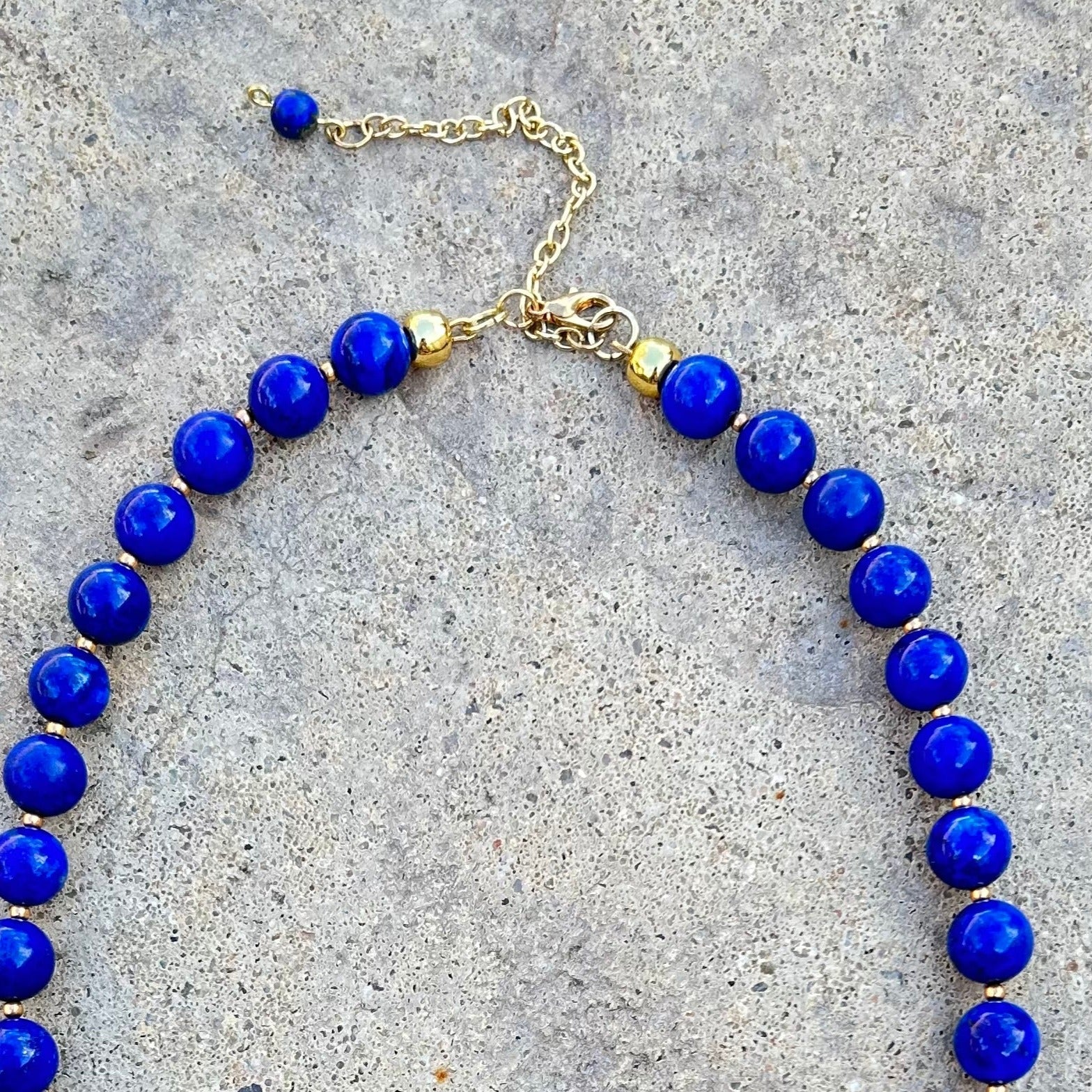 Lapis Beaded Collar Necklace - T. Randall Jewelry