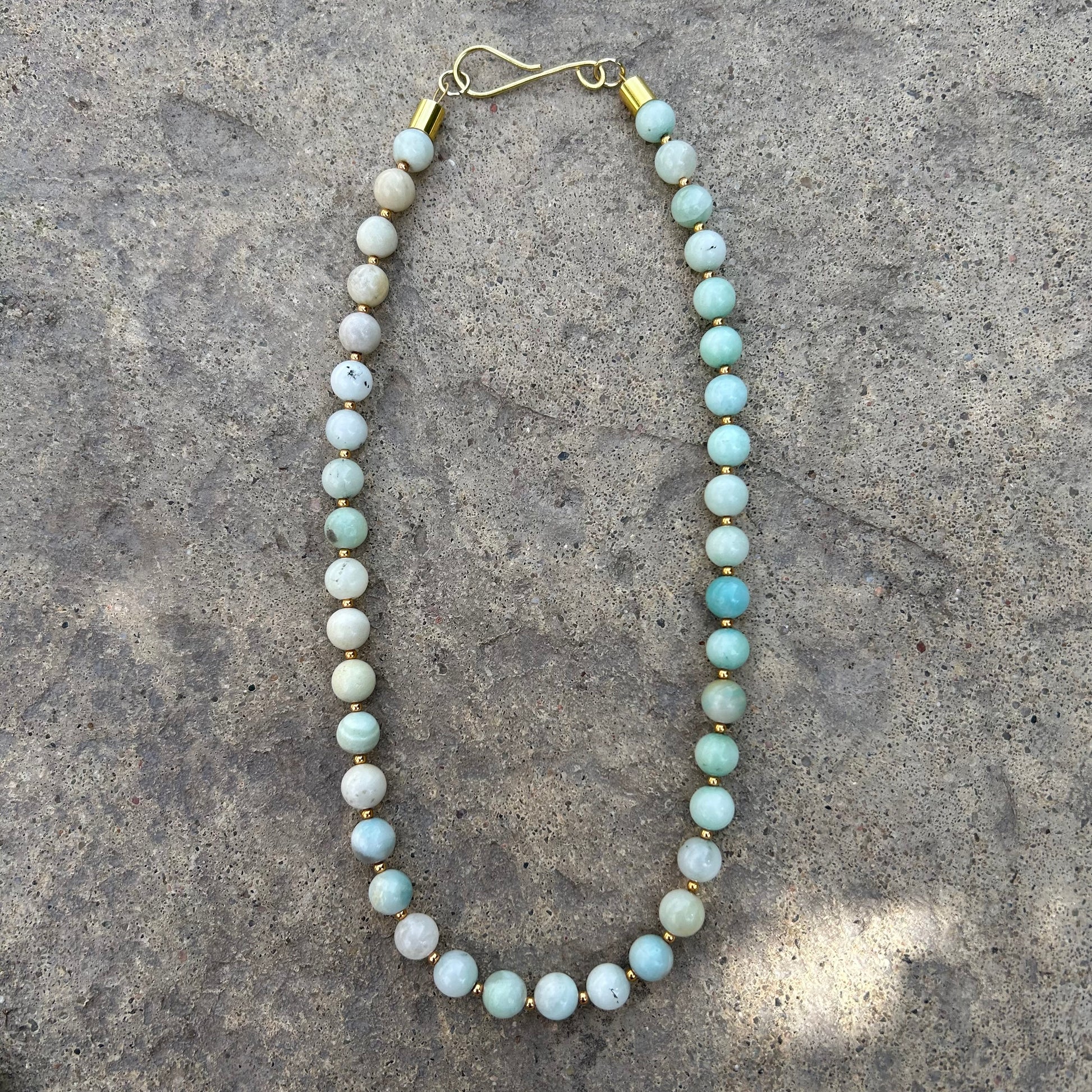 Amazonite Beaded Collar Necklace - T. Randall Jewelry