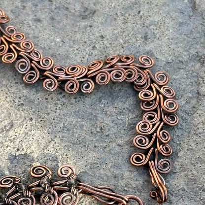 Egyptian Coil Link Bracelet in Copper - T. Randall Jewelry