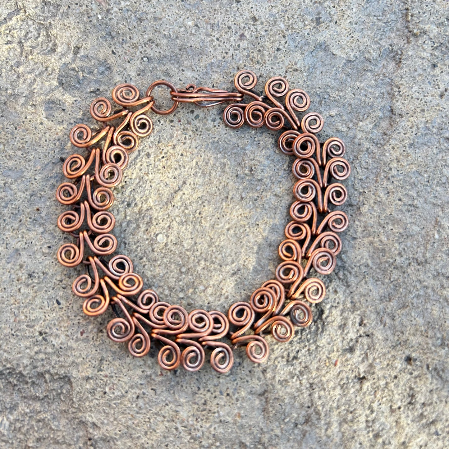 Egyptian Coil Link Bracelet in Copper - T. Randall Jewelry