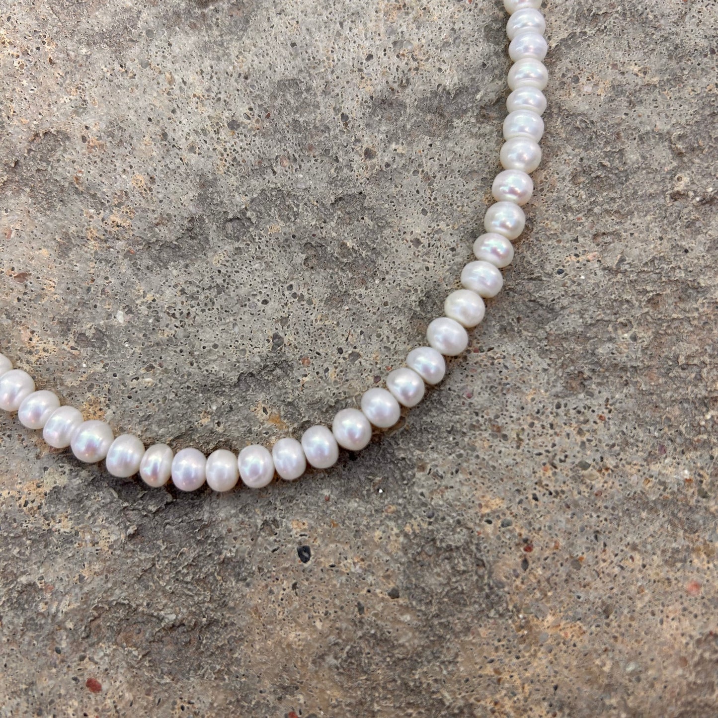 Button Pearl Collar Necklace - T. Randall Jewelry