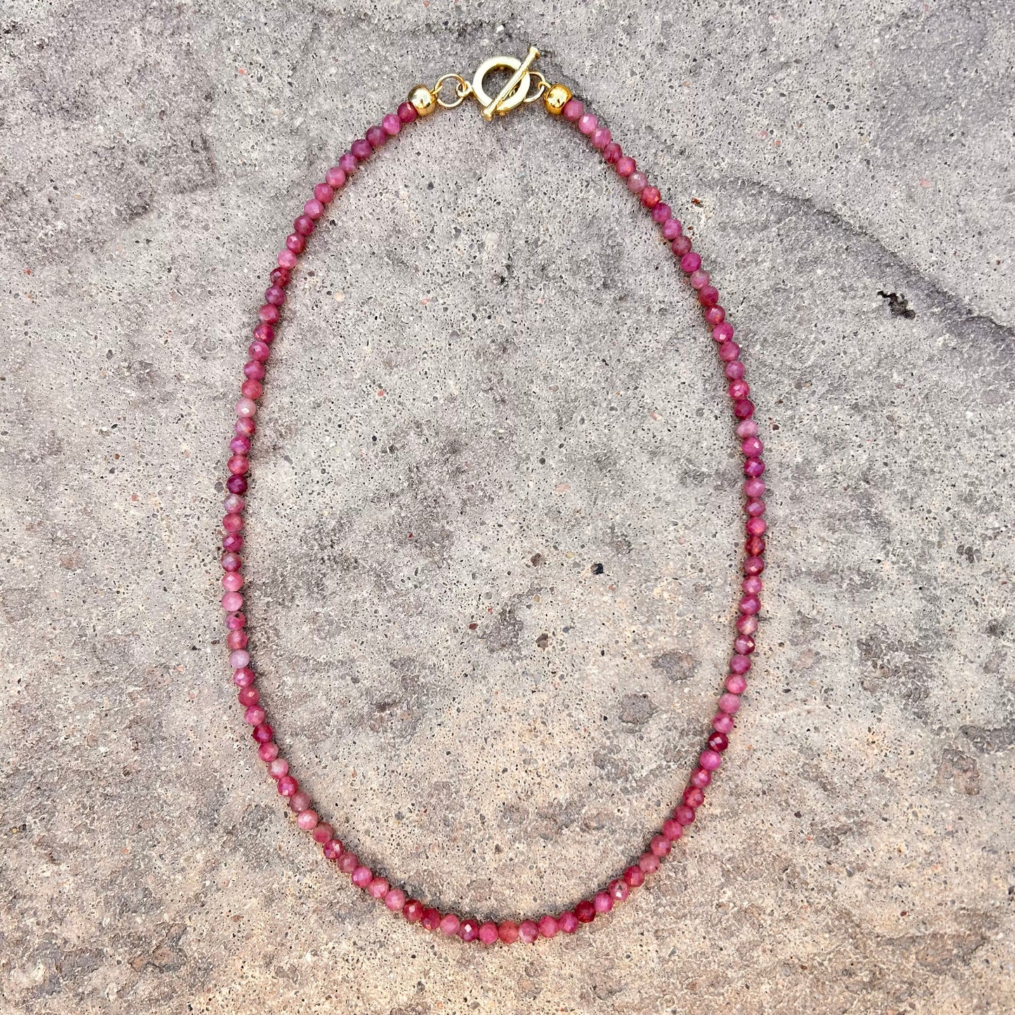 Faceted Pink Tourmaline Necklace - T. Randall Jewelry