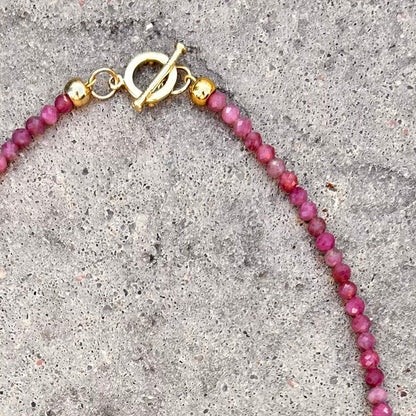 Faceted Pink Tourmaline Necklace - T. Randall Jewelry