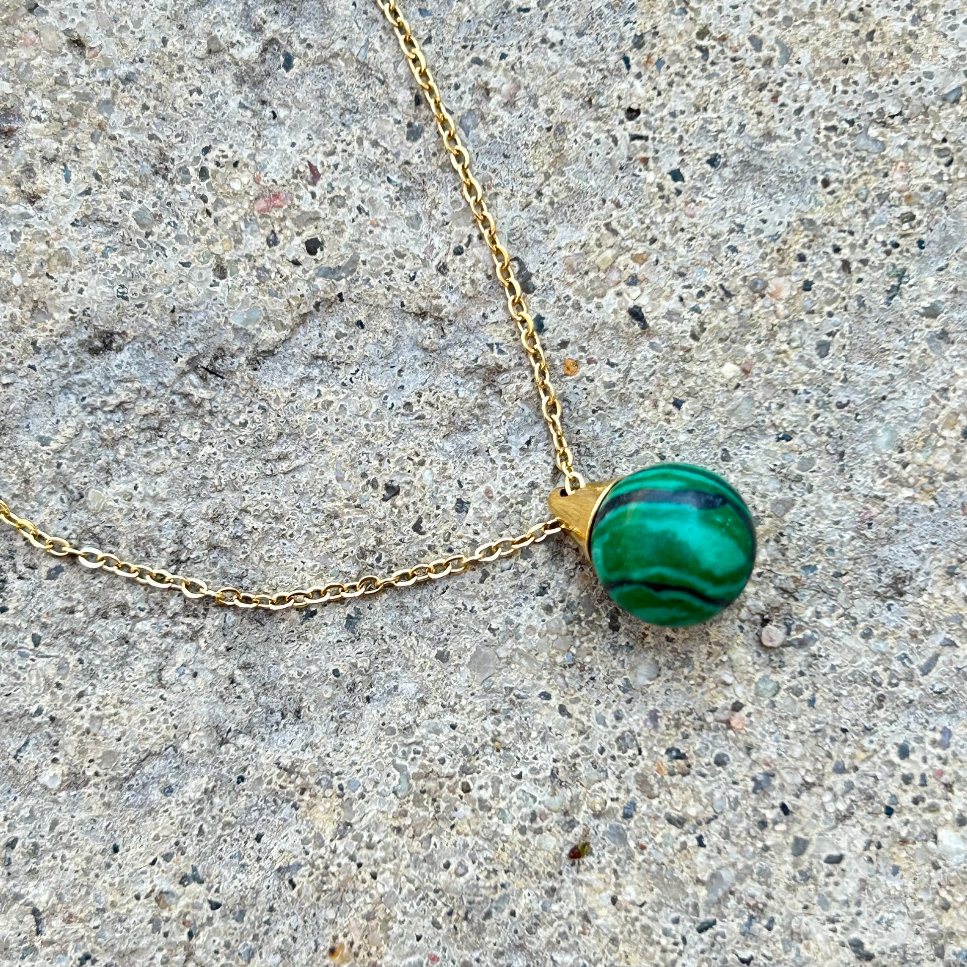 Malachite Pendant Necklace - T. Randall Jewelry