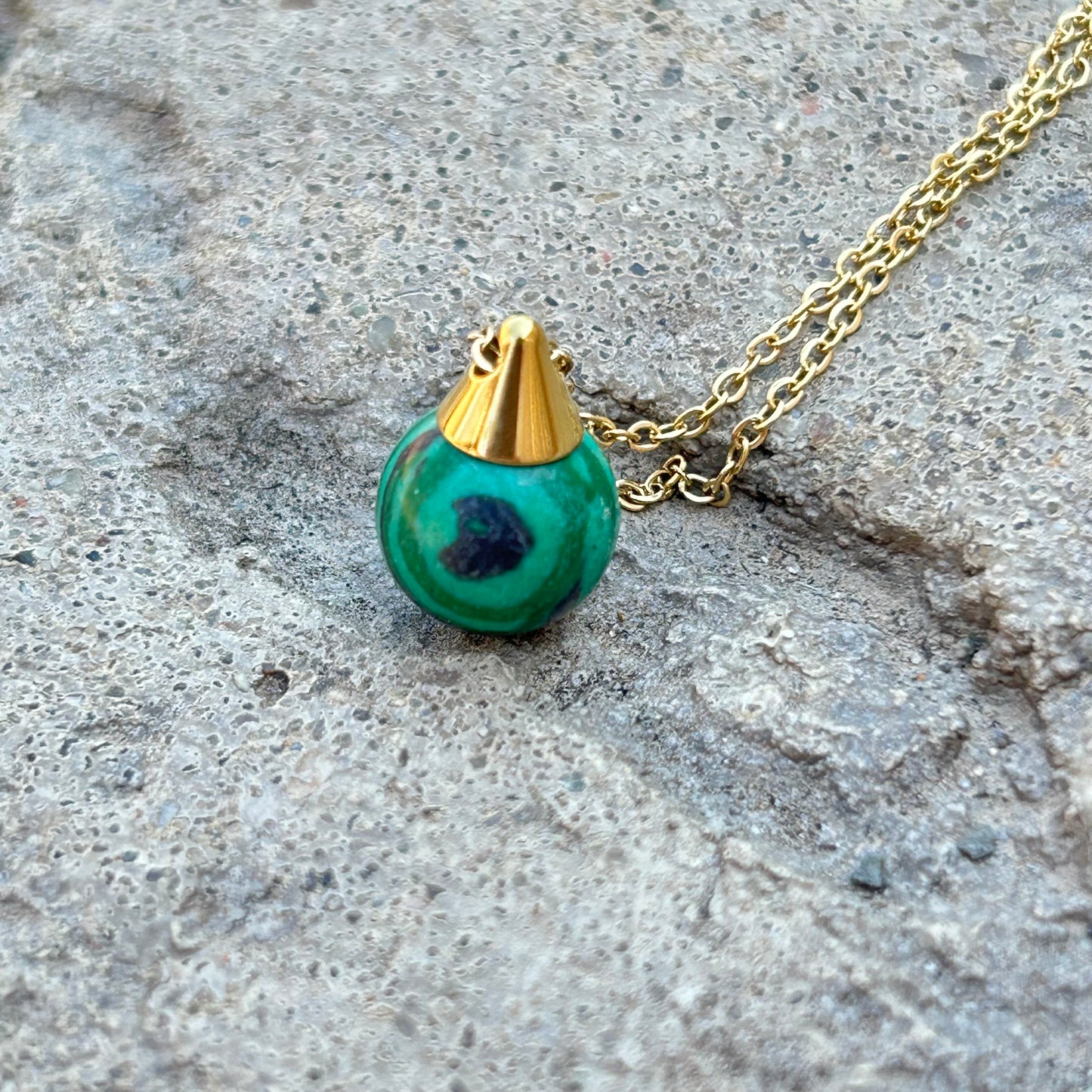 Malachite Pendant Necklace - T. Randall Jewelry