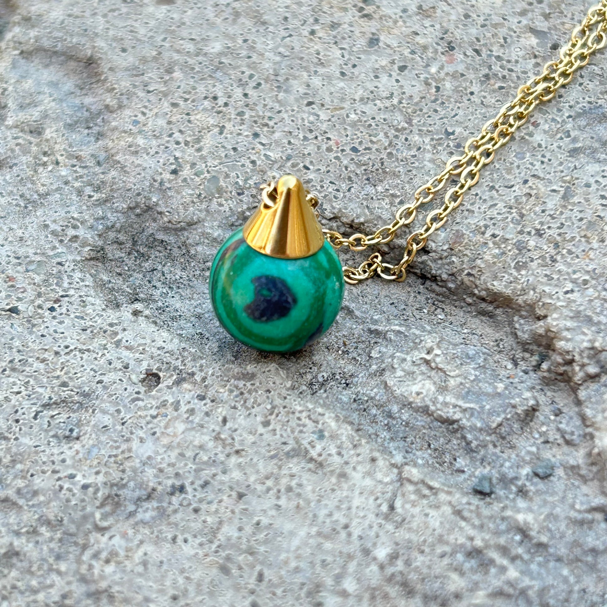 Malachite Pendant Necklace - T. Randall Jewelry