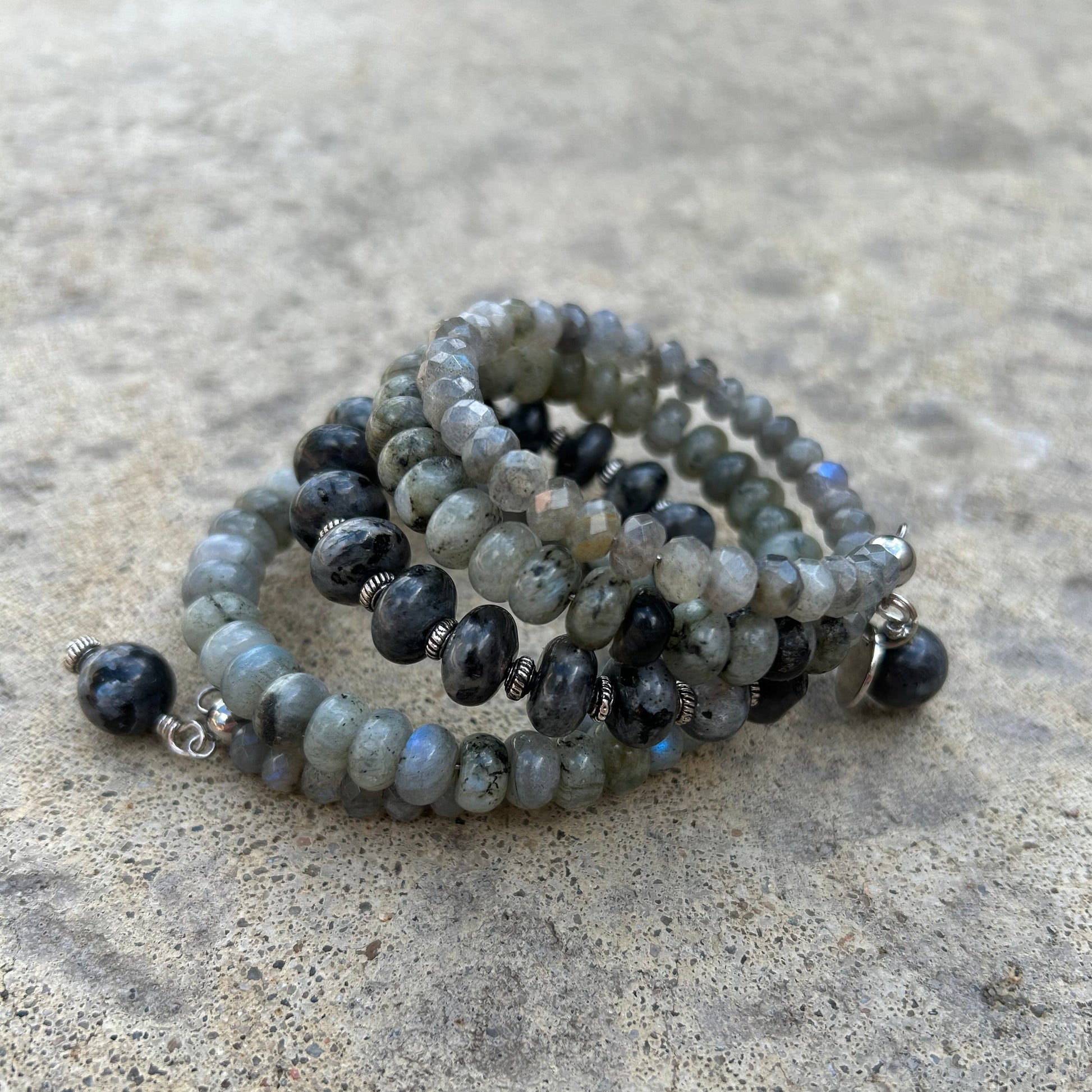 Labradorite Boho Wrap Bracelet - T. Randall Jewelry