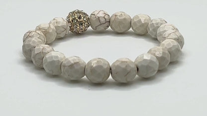 Creamy Howlite Stretch Bracelet